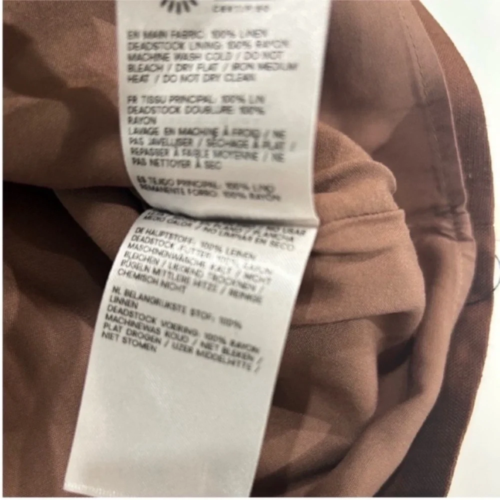 NWT • Reformation Rory Linen Skirt in Chocolate Cake - Picture 5 of 6